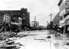 The aftermath - looking south along union avenue (THG file photo)