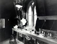 Alexander Graham Bell's workshop (AT&T file photo)